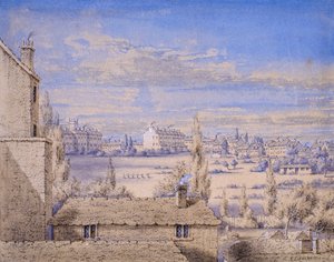 Vista de Belgrave Square desde No.6 Grosvenor Place, Londres
